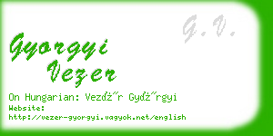 gyorgyi vezer business card